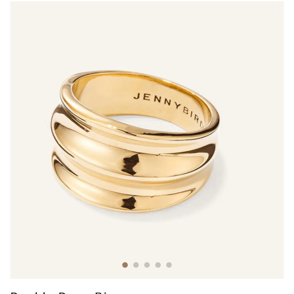 Jenny Bird - Double Dune Ring - Gold - Size 6 - Picture 2 of 5
